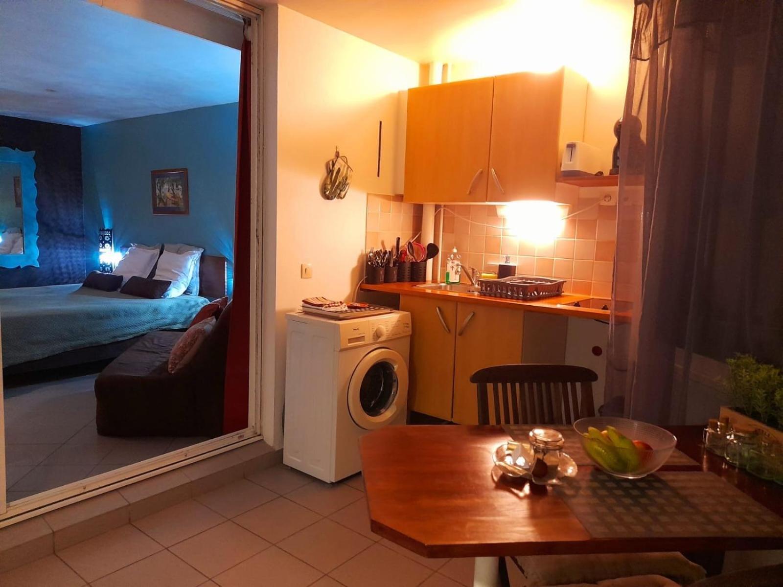 Ilet Bleu Studio Cosy Rdc Vue Mer Et Jardin - Acces Direct Plage 哥西尔 外观 照片